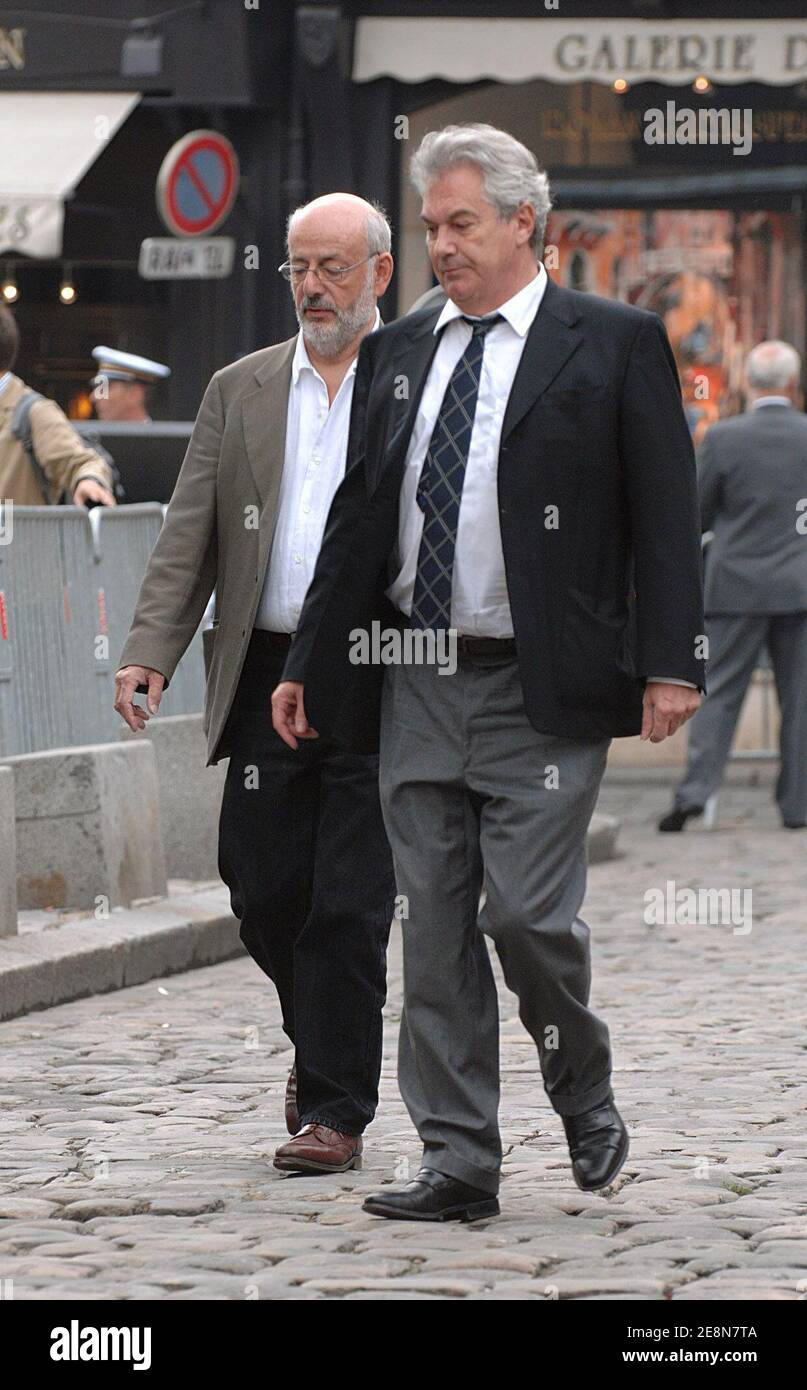 French director Bertrand Blier arrives at the Sainte-Catherine church for the funeral mass of French actor Michel Serrault in Honfleur, France on August 2, 2007. Photo by Khayat-Mousse/ABACAPRESS.COM Stock Photo