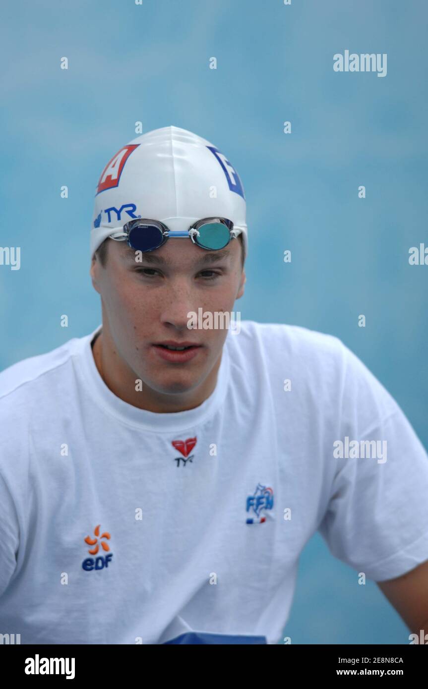 France's Sebastien Rouault competes on men's 400 meters Freestyle final ...
