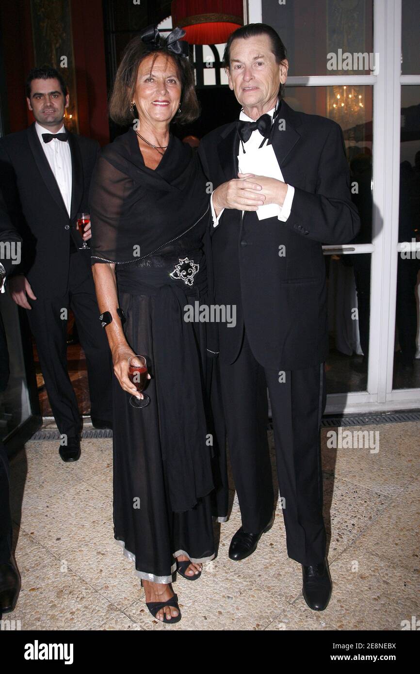 Jean Louis Scherrer with his wife attend the 10th 'Grand bal CARE