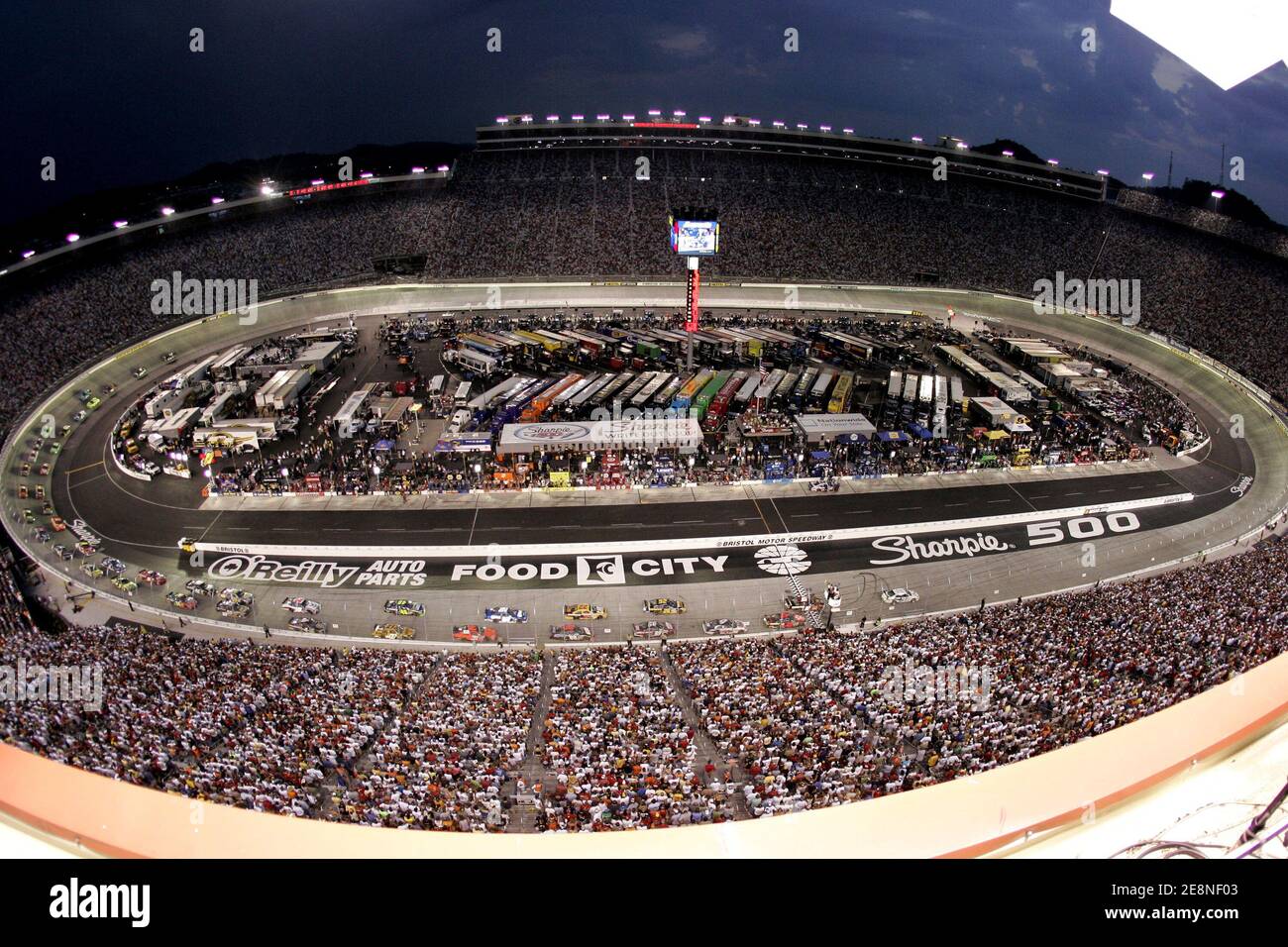 Overview of the Sharpie 500 at the Bristol Motor Speedway in Bristol, TN, USA on August 25, 2007. Photo by Cal Sport Media/Cameleon/ABACAPRESS.COM Stock Photo