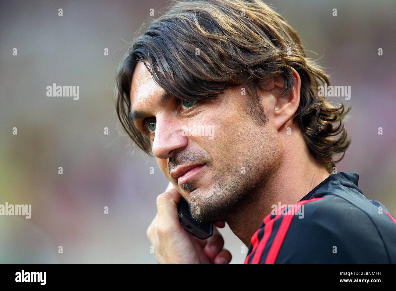 AC Milan's Paolo Maldini during the UEFA Super Cup tournament, AC Milan ...
