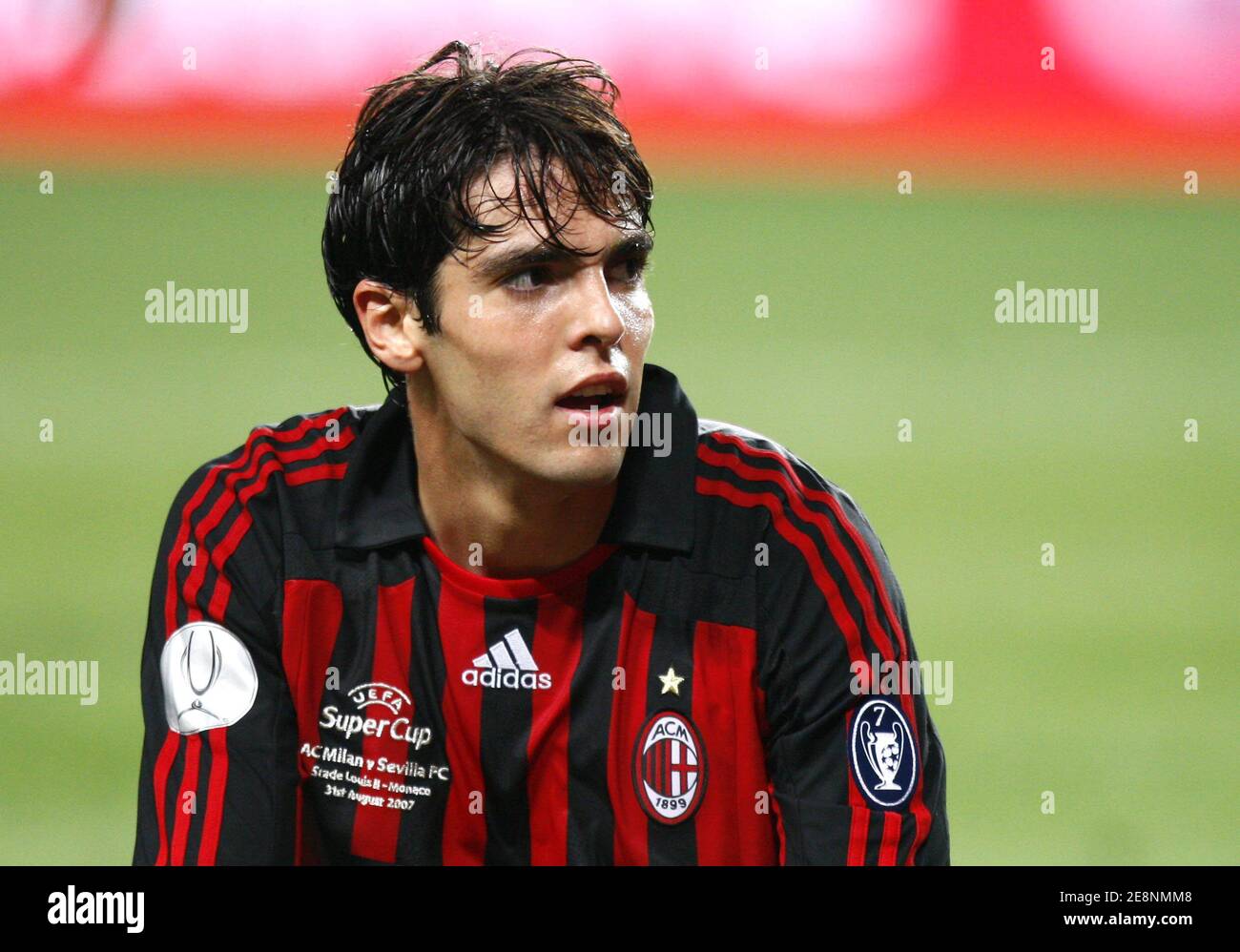 AC Milan's Kaka during the UEFA Super Cup tournament, AC Milan vs FC Sevilla  at the Louis II Stadium in Monaco on August 31, 2007. AC Milan won 3-1.  Photo by Christian