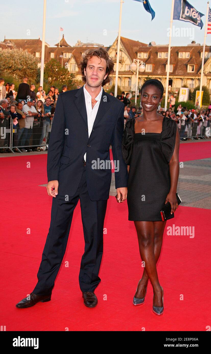 Actress Aissa Maiga and her boyfriend attend the screening of 'The heartbreak kid' as part of the 33rd American Film Festival in Deauville, France, on September 8, 2007. Photo by Denis Guignebourg/ABACAPRESS.COM Stock Photo