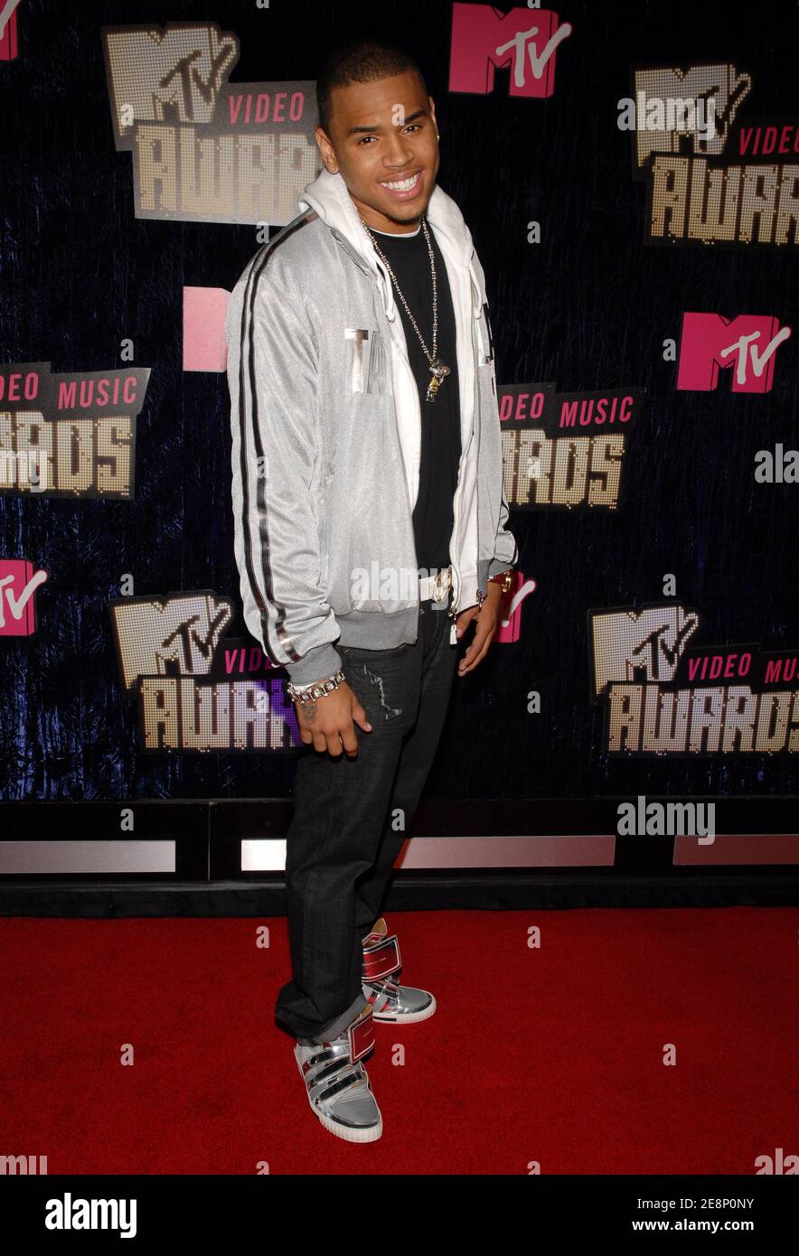 Chris Brown attends the 2007 MTV Video Music Awards held at the Palms Casino Resort in Las Vegas, NV, USA on September 9, 2007. Photo by Lionel Hahn/ABACAPRESS.COM Stock Photo
