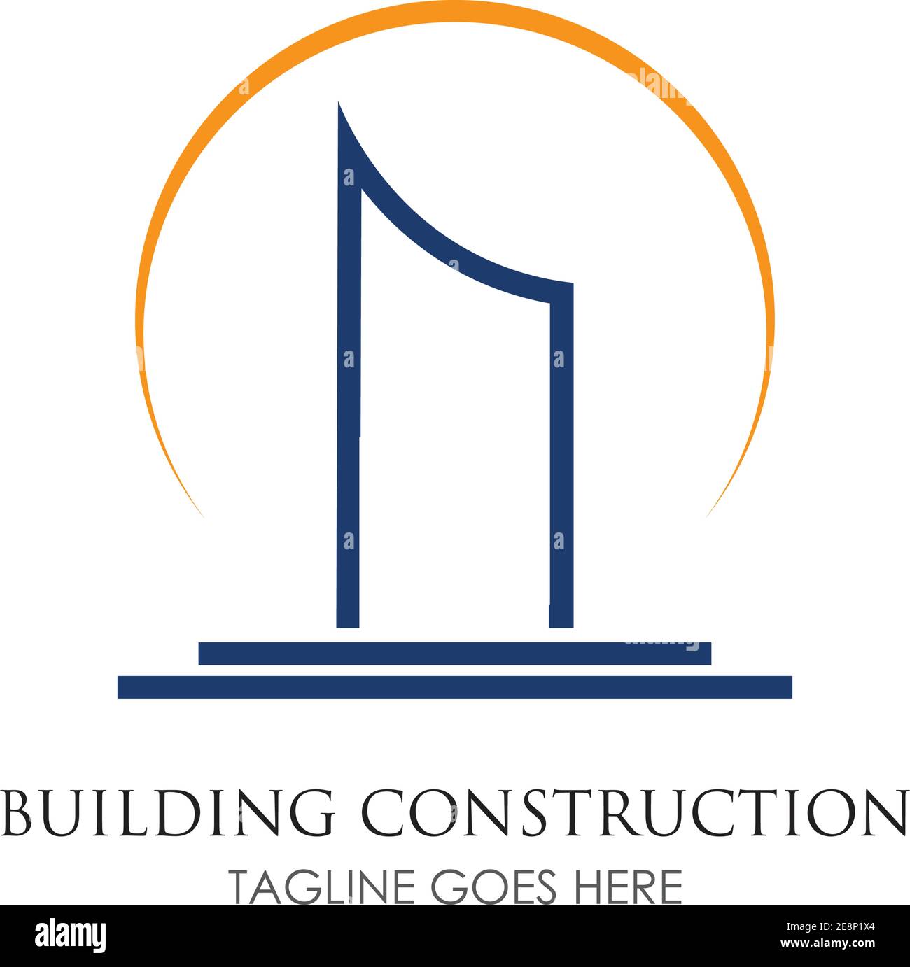 Creative Home Building Concept Logo Design Template Stock Vector