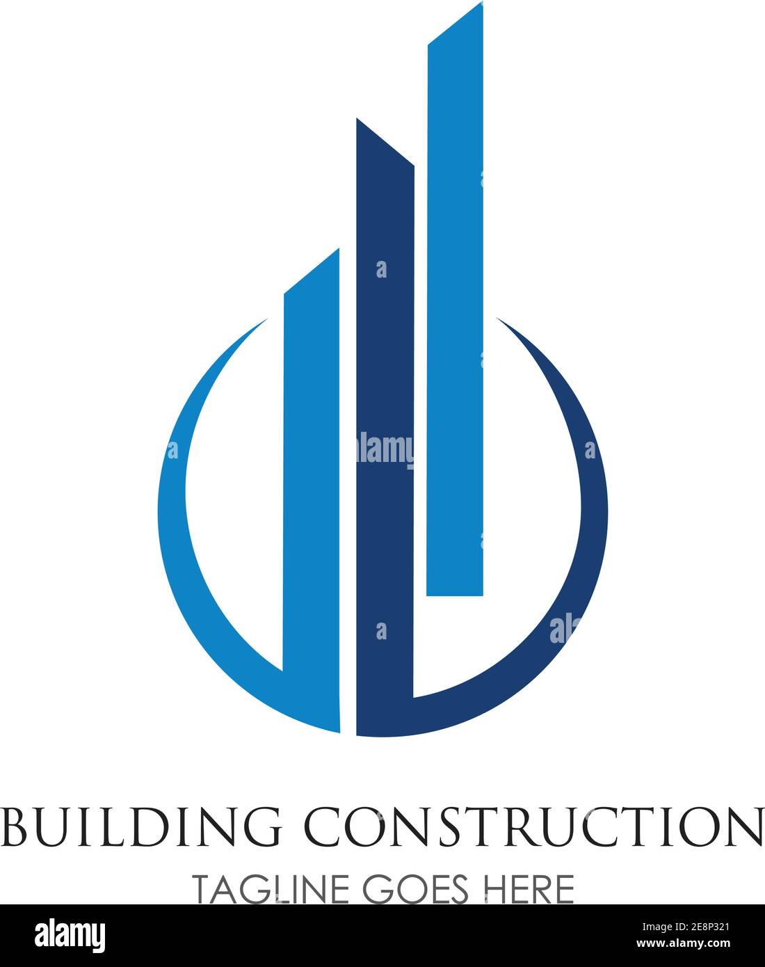 Creative Home Building Concept Logo Design Template Stock Vector Image ...