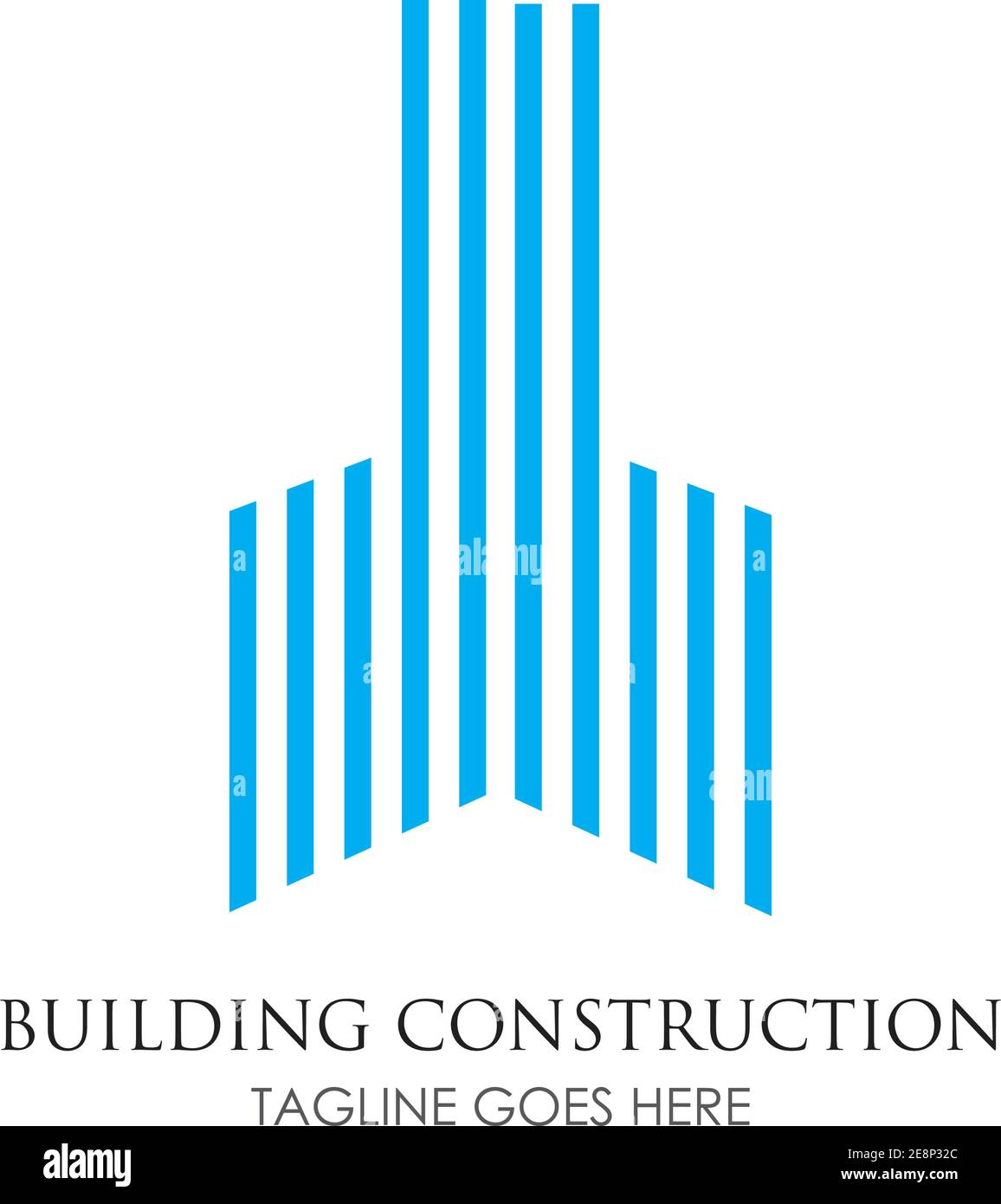 Creative Home Building Concept Logo Design Template Stock Vector Image ...