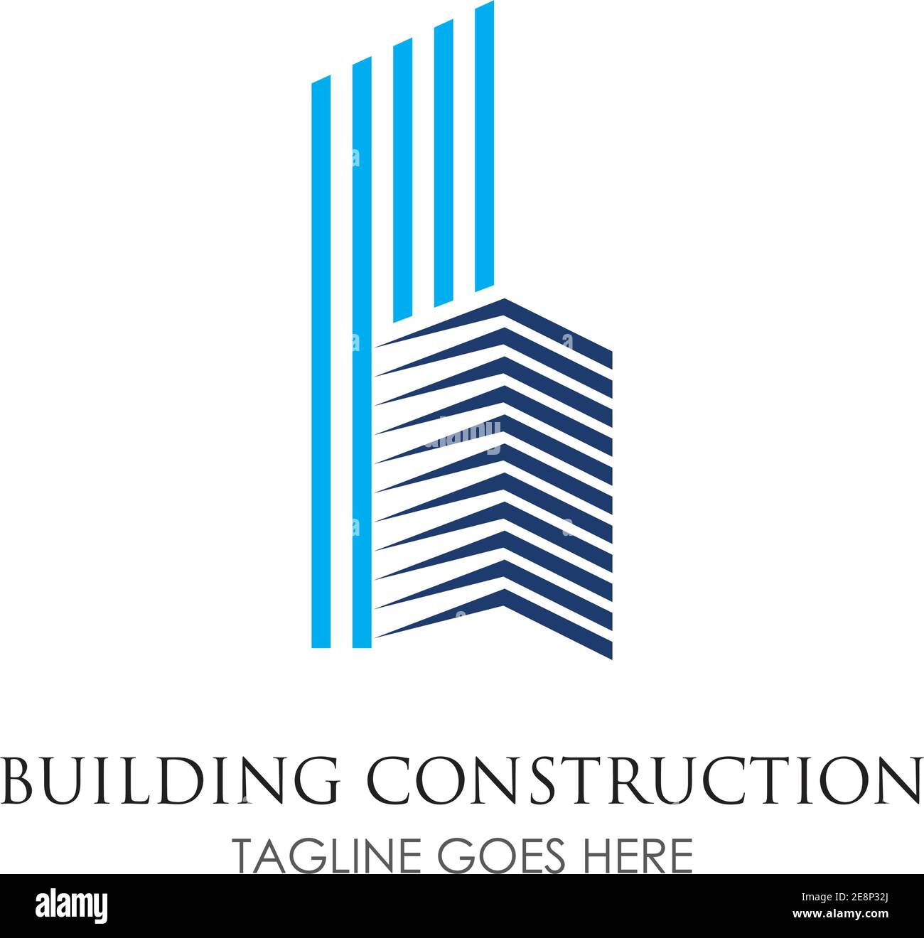 Creative Home Building Concept Logo Design Template Stock Vector Image ...