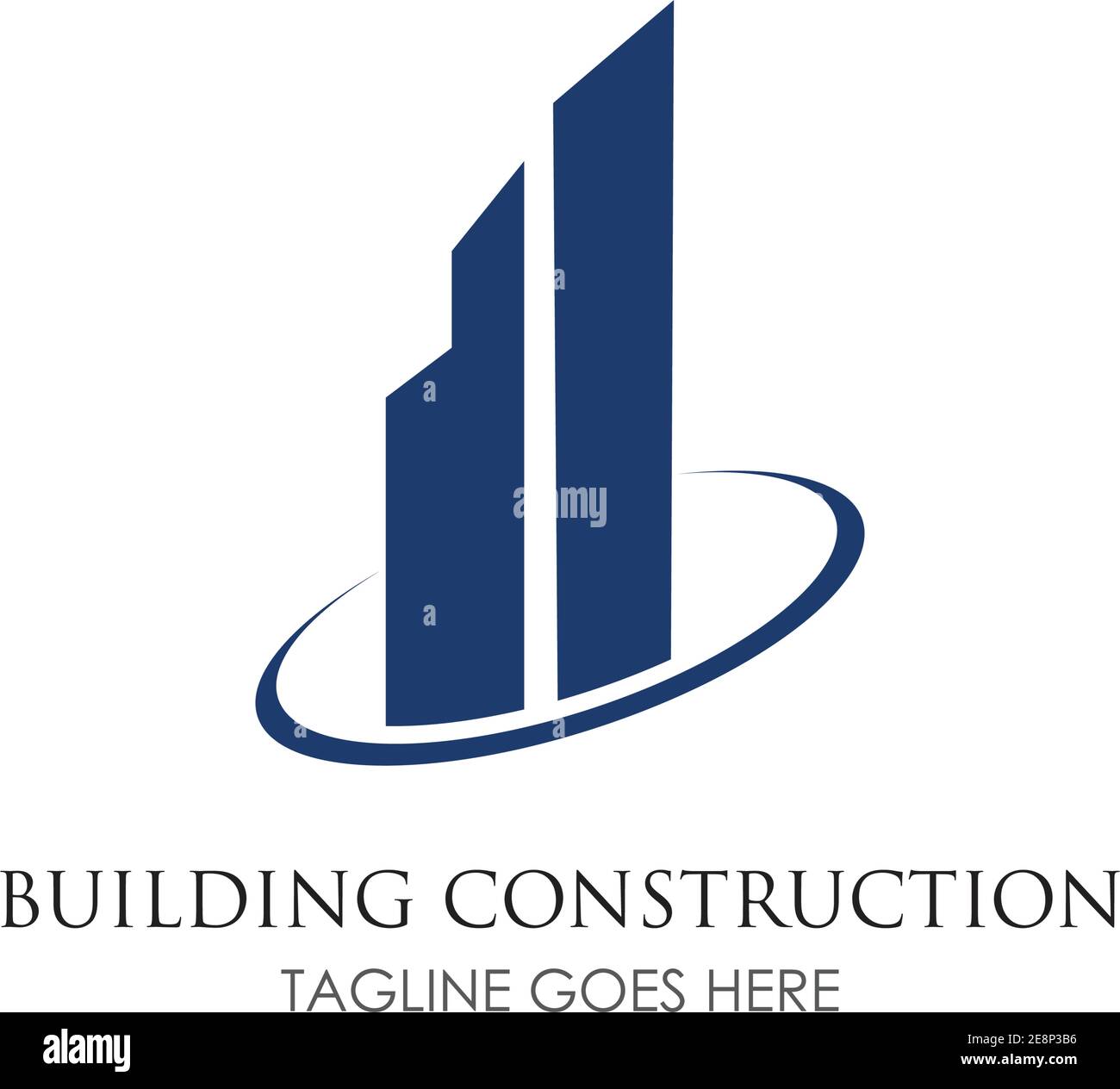 Creative Home Building Concept Logo Design Template Stock Vector Image ...