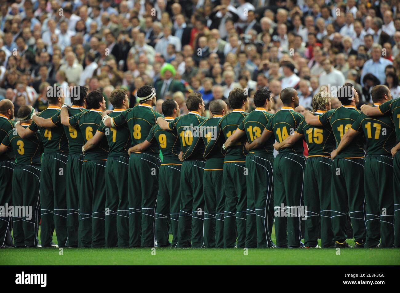 South Africa's team during the IRB Rugby World Cup 2007, Pool A