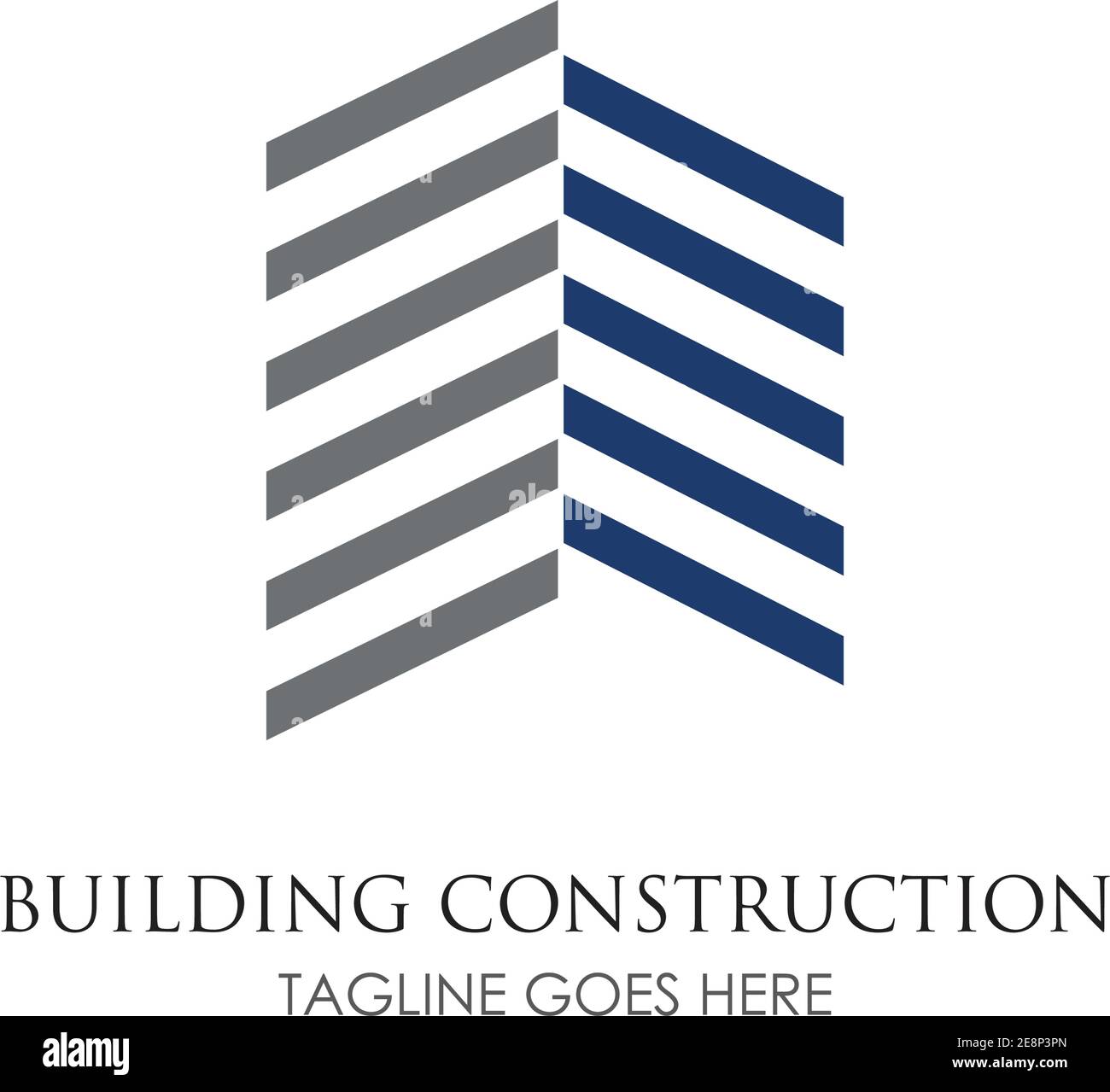 Creative Home Building Concept Logo Design Template Stock Vector Image ...