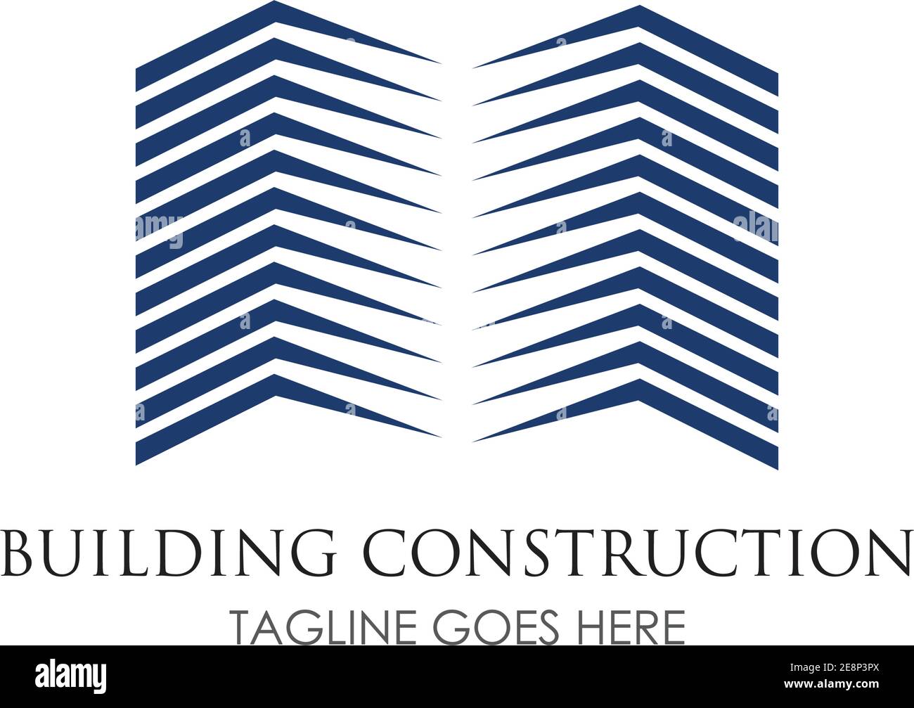 Creative Home Building Concept Logo Design Template Stock Vector Image ...