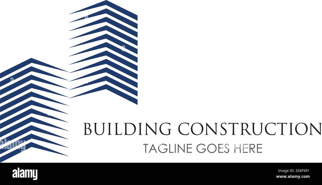 Creative Home Building Concept Logo Design Template Stock Vector Image ...