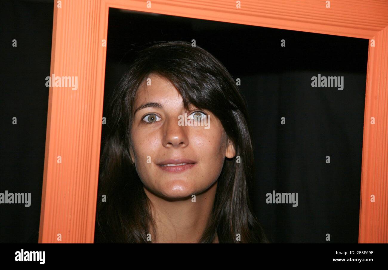 TV presenter Estelle Denis attends the annual press conference of Paris Premiere channel held at Mini Palais in Paris, France on September 18, 2007. Photo by Denis Guignebourg/ABACAPRESS.COM Stock Photo