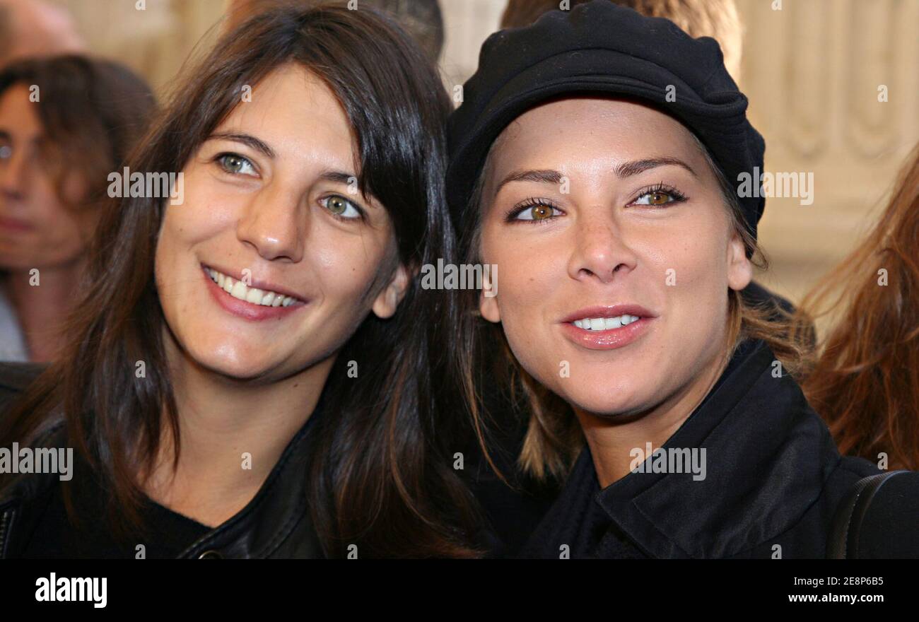 TV presenters Estelle Denis and Melissa Theuriau attend the annual press conference of Paris Premiere channel held at Mini Palais in Paris, France on September 18, 2007. Photo by Denis Guignebourg/ABACAPRESS.COM Stock Photo