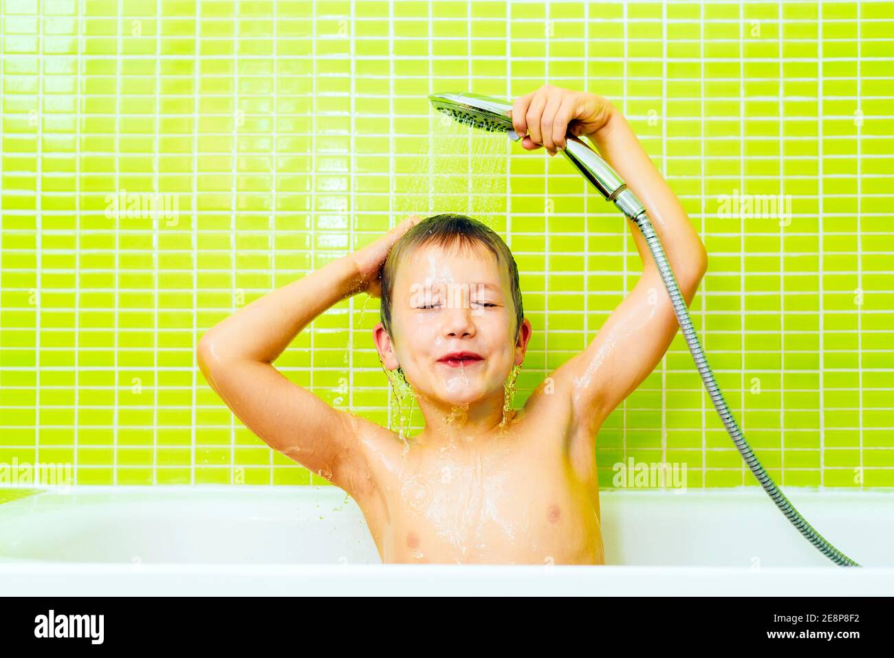 Teenage boy taking shower hires stock photography and images Alamy
