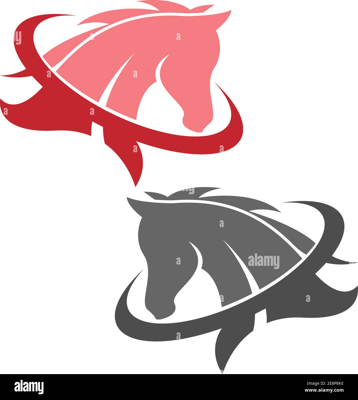 Horse logo icon design template vector illustration Stock Vector