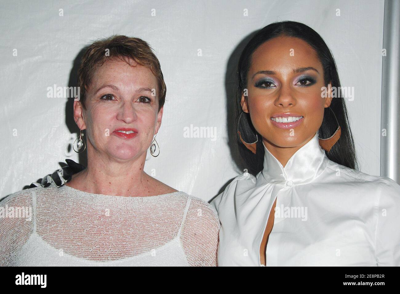 Singer Alicia Keys and her mother Terri Augello attend The Recording