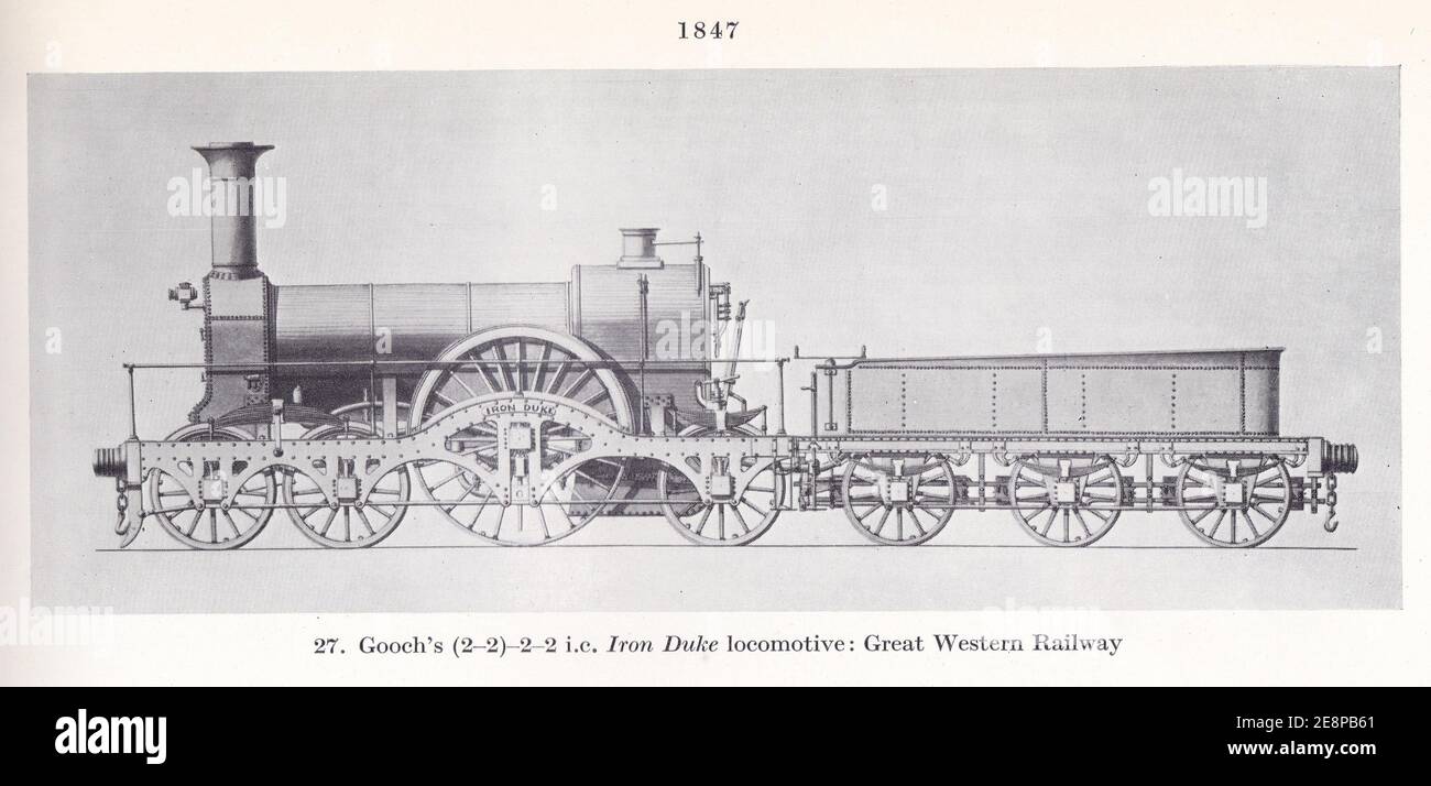 Gooch's (22)22 i.c. Iron Duke Great Western Railway 1847
