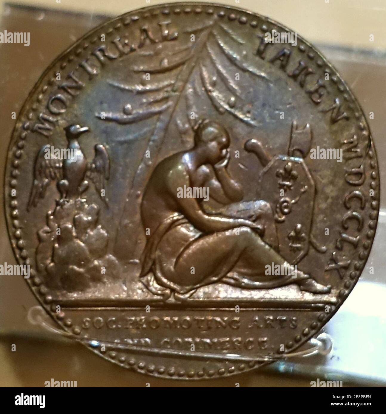 Montreal Taken medal, British, 1760, bronze Stock Photo Alamy