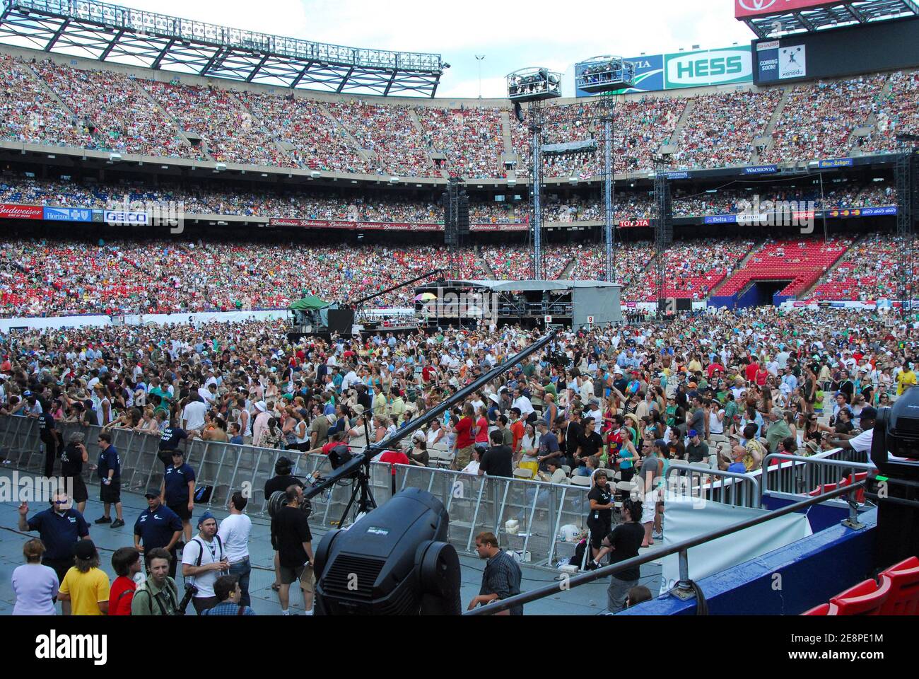 Atmosphere at the Live Earth - New York concert at Giants Stadium