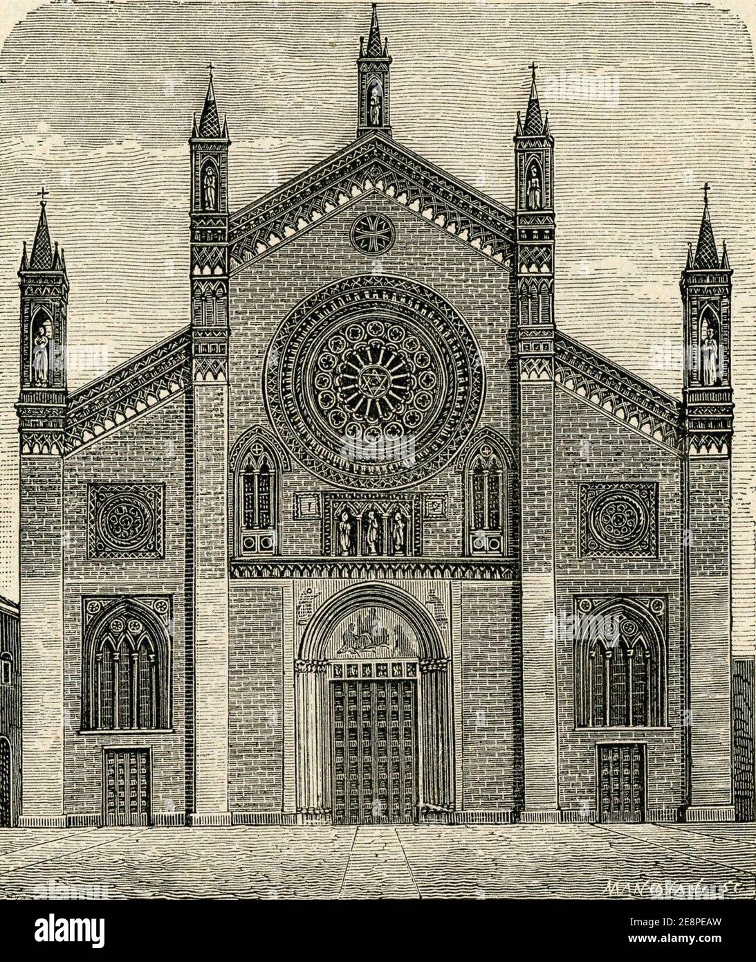 Milano chiesa di San Marco Stock Photo Alamy