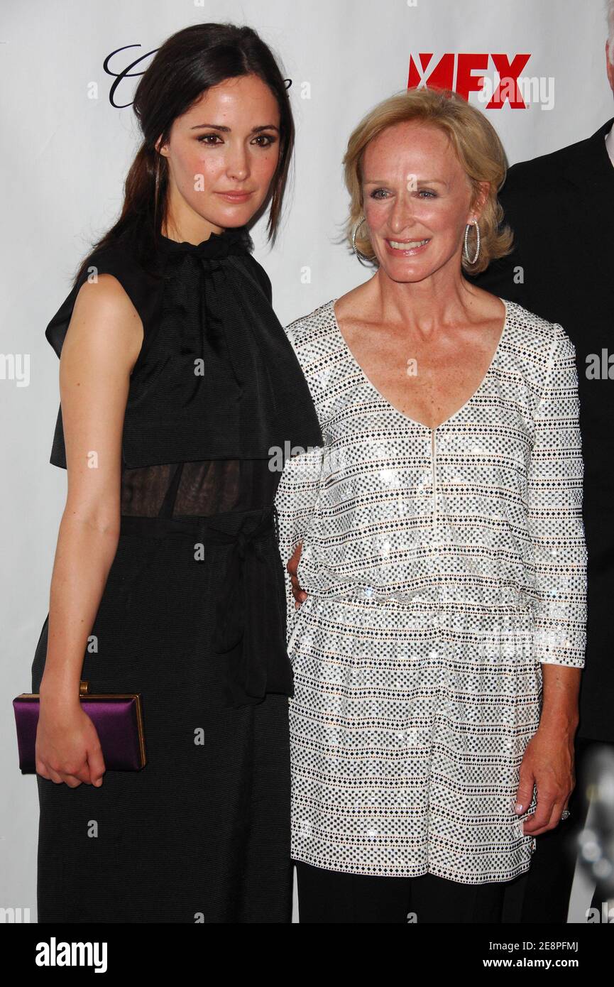 Actors Rose Byrne (L) and Glenn Close attend the premiere of "Damages ...