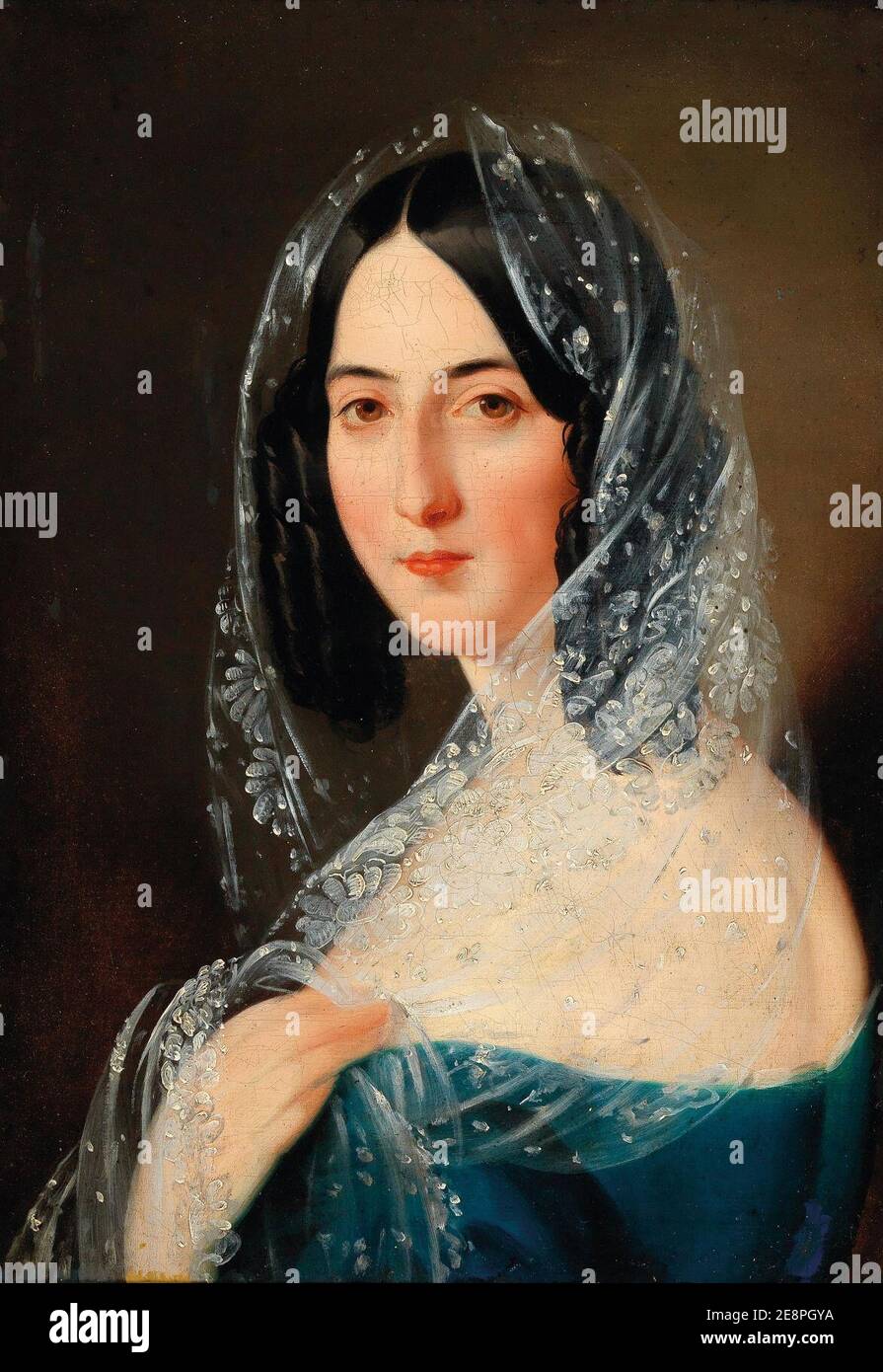 Vintage lace veil hi-res stock photography and images - Alamy