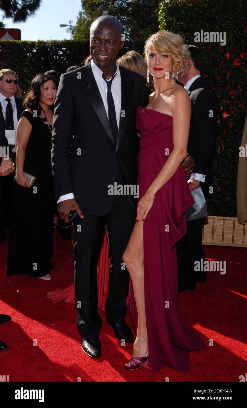 Seal and wife Heidi Klum attending the 59th Annual Primetime Emmy