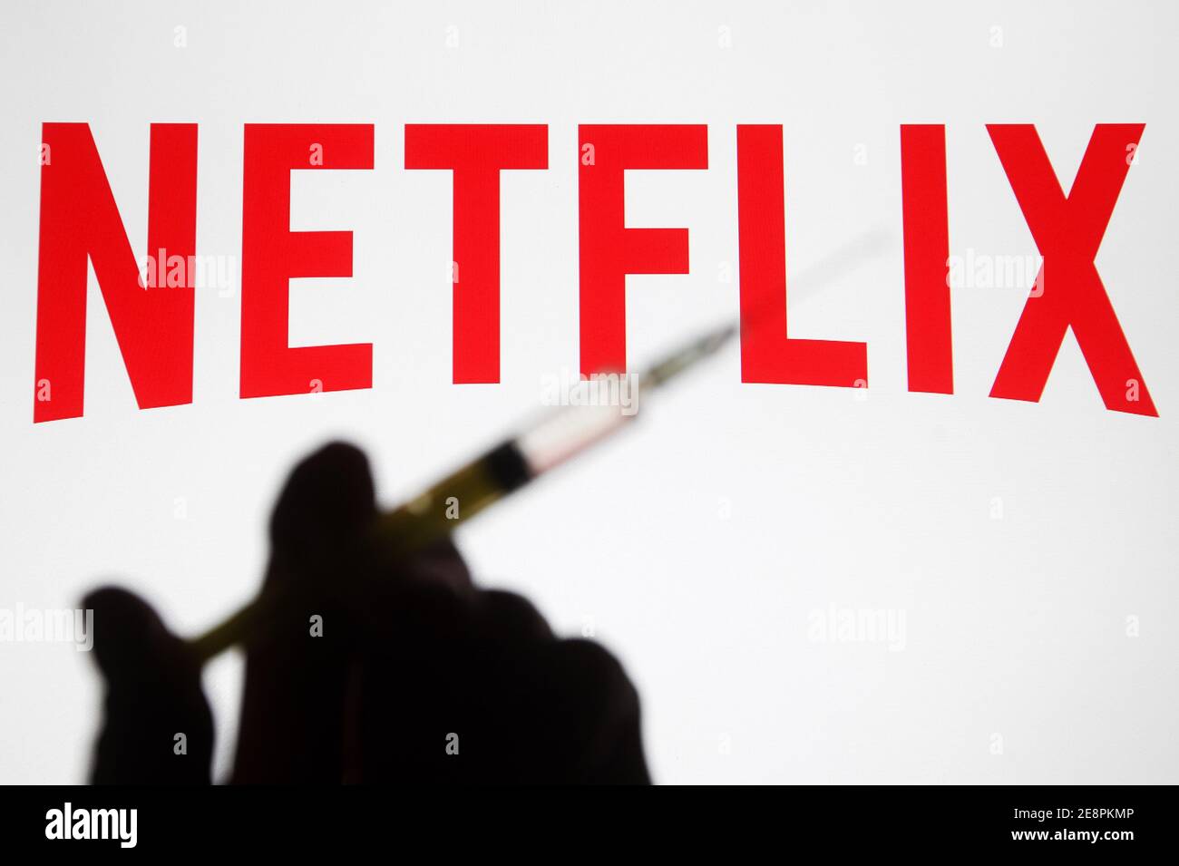 Ukraine. 20th Jan, 2021. In this photo illustration the Netflix logo