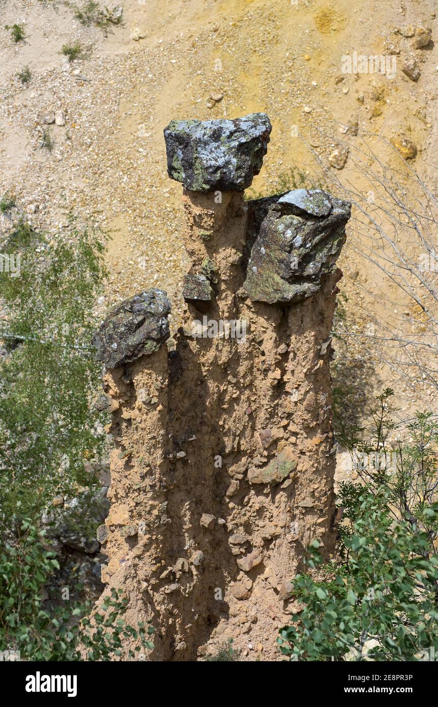 Devil's Town rock formation in Serbia Stock Photo