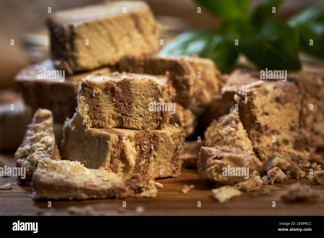 Halvah (or halawa), a delicious Middle Eastern dessert made with