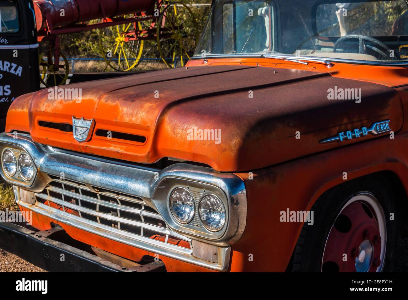 Vintage Ford Pickup on Route 66, Tucumcari, New Mexico, USA Stock Photo