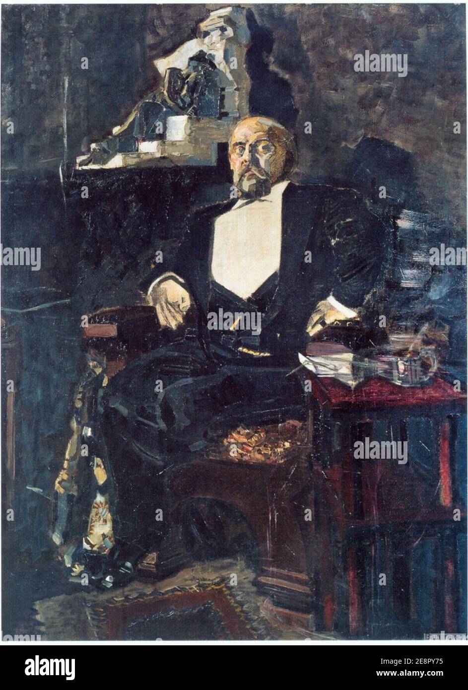 Mikhail Vrubel Portrait of Savva Mamontov Stock Photo Alamy