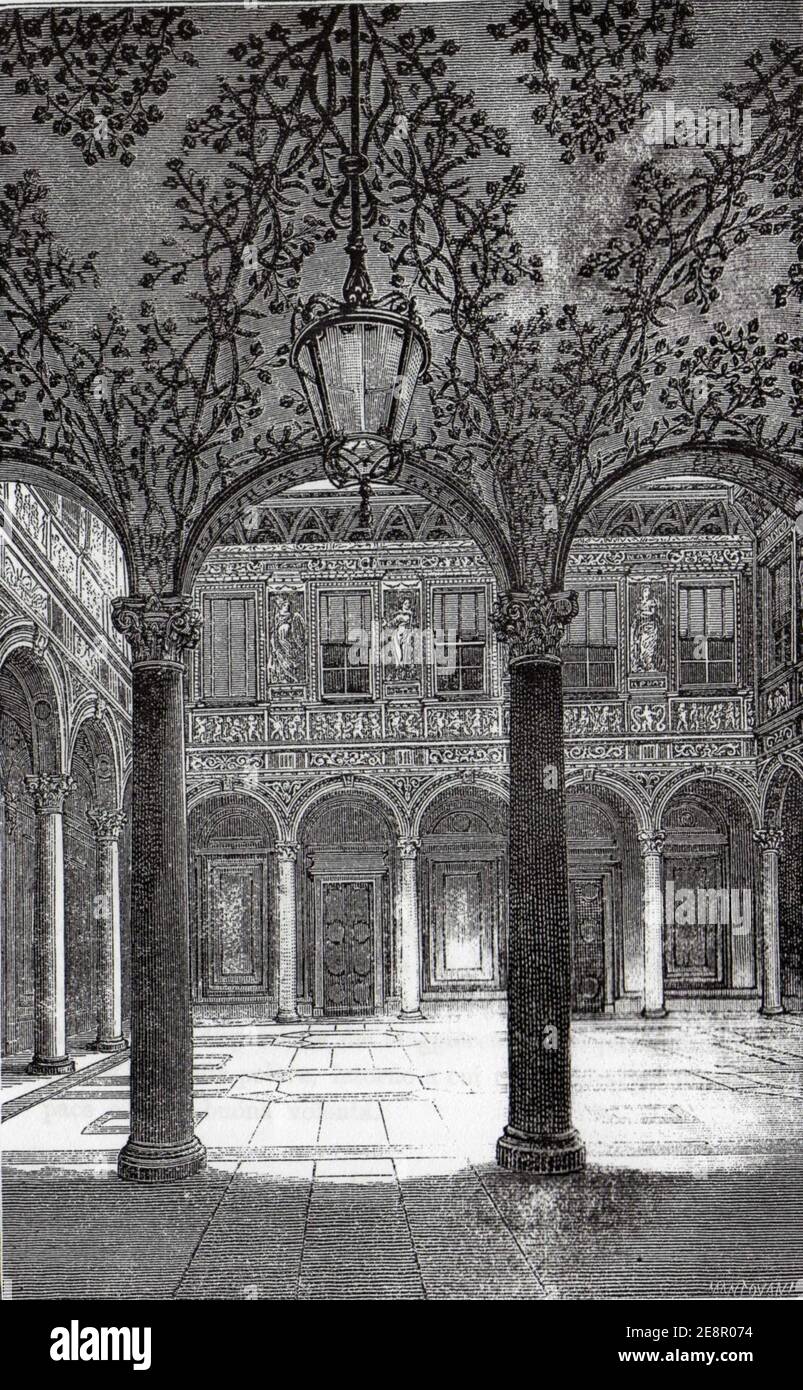 Milano Palazzo Bigli Stock Photo Alamy