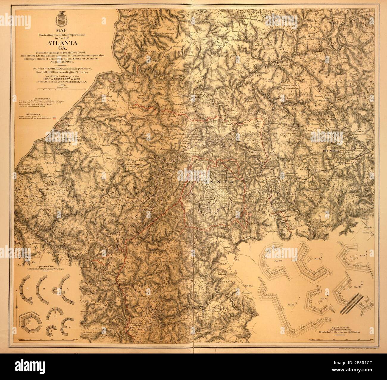 Military maps of the United States Stock Photo - Alamy