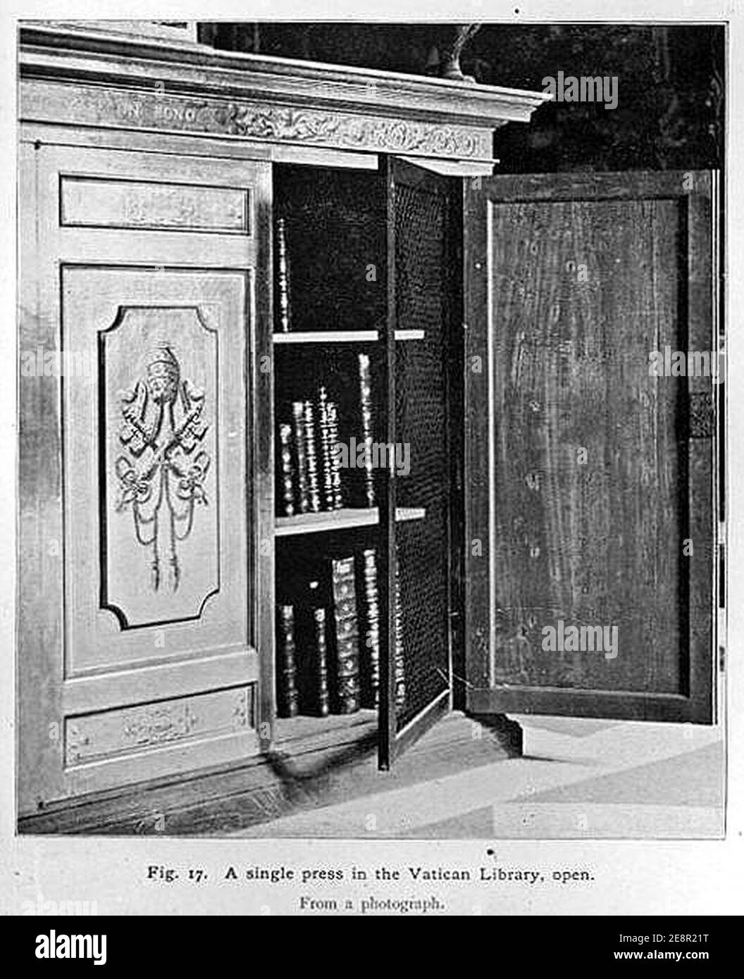 Milkau Biblioteca Vaticana - Bücherschrank 279-2. Stock Photo