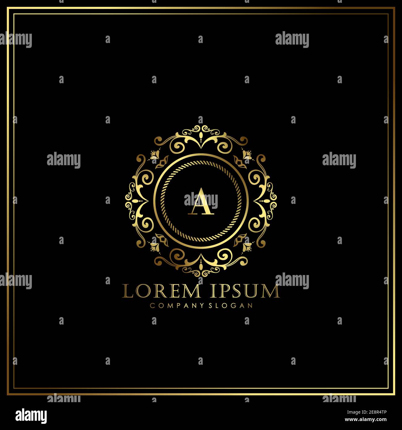 A Initial Letter Luxury Logo template in vector for Restaurant, Royalty ...