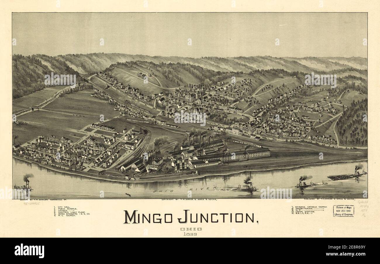 Mingo Junction, Ohio 1899 Stock Photo Alamy