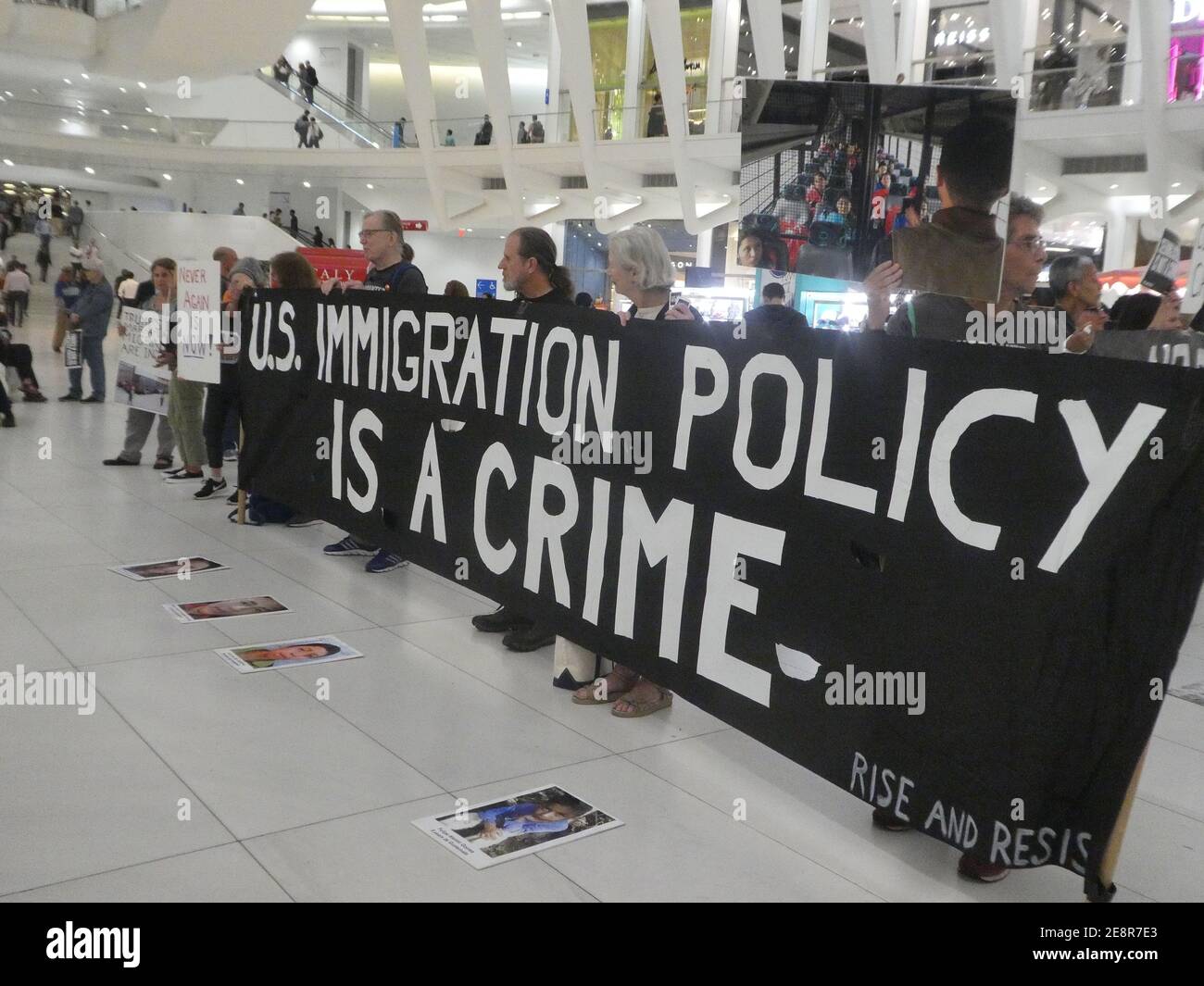 US Immigration Policy Is A Crime Stock Photo