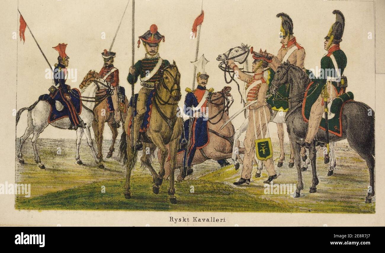 Minnes-anteckningar under 1813 och 1814 årens kampagner uti Tyskland och Norge - no-nb digibok 2014022624014-372. Stock Photo