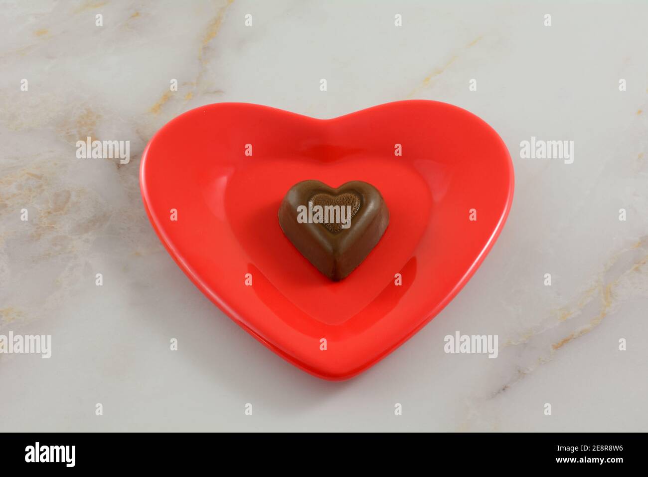 Valentines - cups in the shape of a heart Stock Photo - Alamy