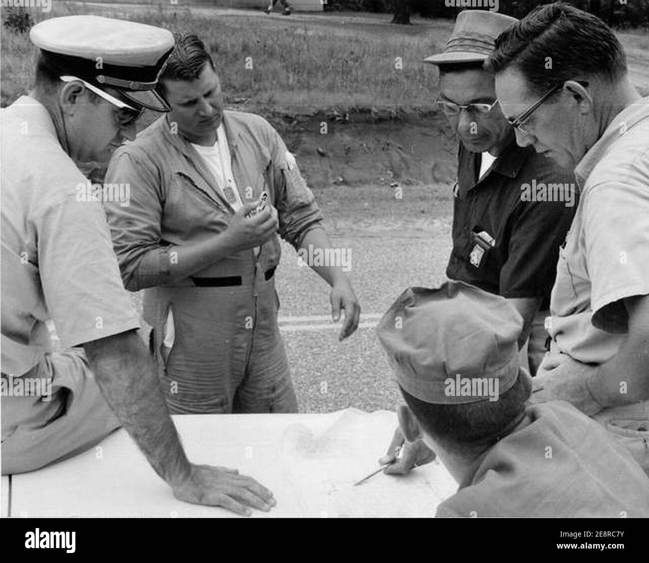 Mississippi KKK Conspiracy Murders June 21 1964 US Navy And Local Law Enforcement Search. Stock Photo