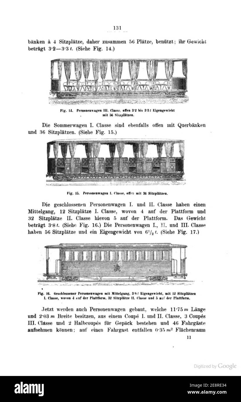 Mittheilungen des Vereines für die Förderung Local- und Strassenbahnwesens, Wien, 1893, S. 131. Stock Photo