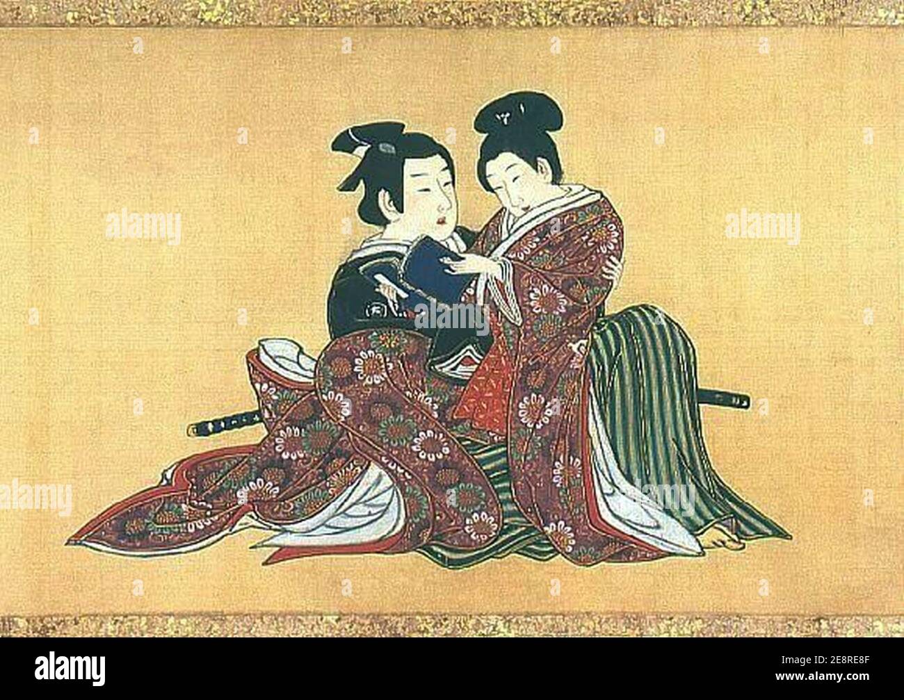 Spring Past Times Miyagawa Isshô-Spring Pastimes-A Stock Photo - Alamy