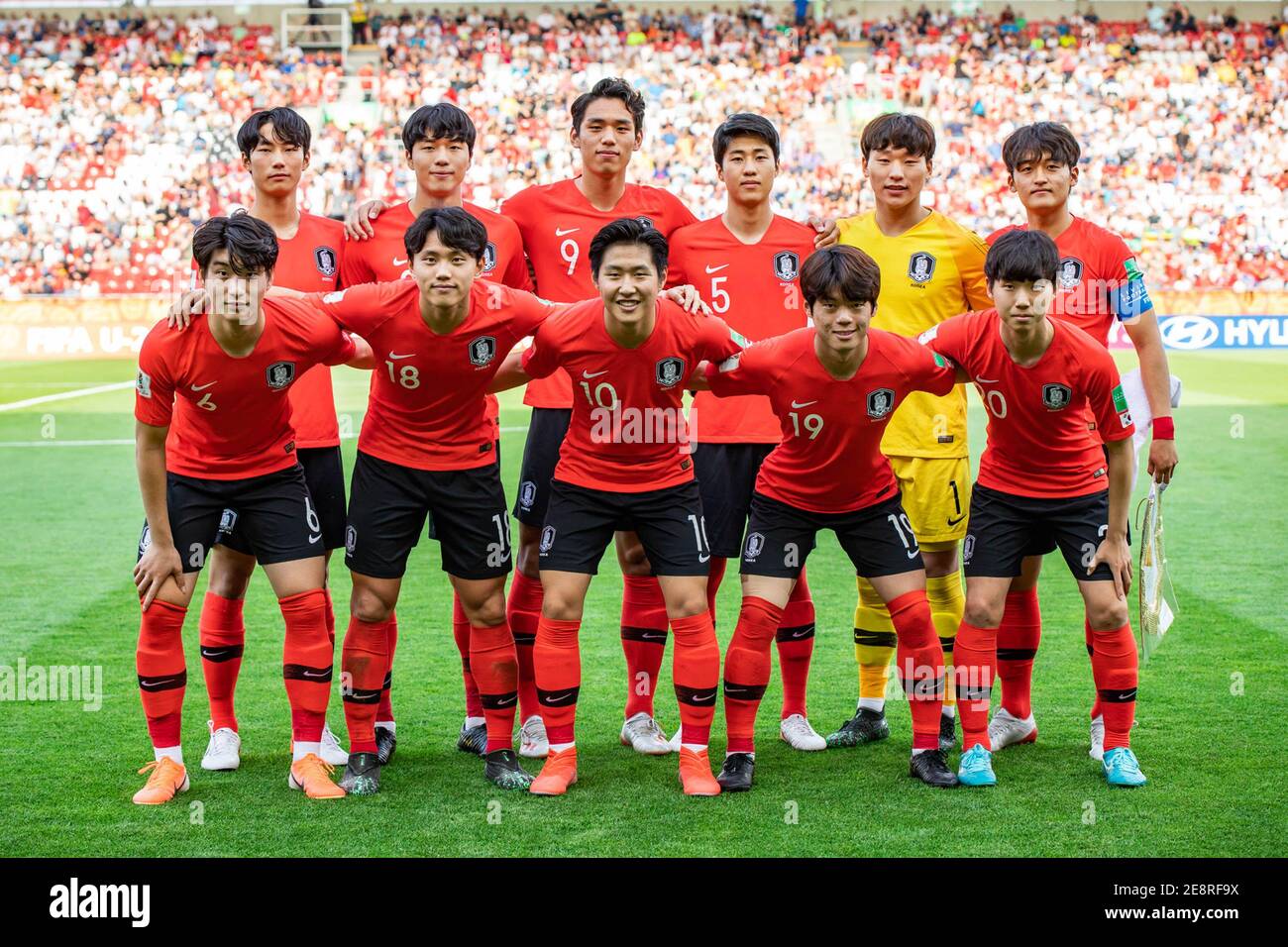 South Korea U-20 team pose for a group photo during the 2019 FIFA U-20