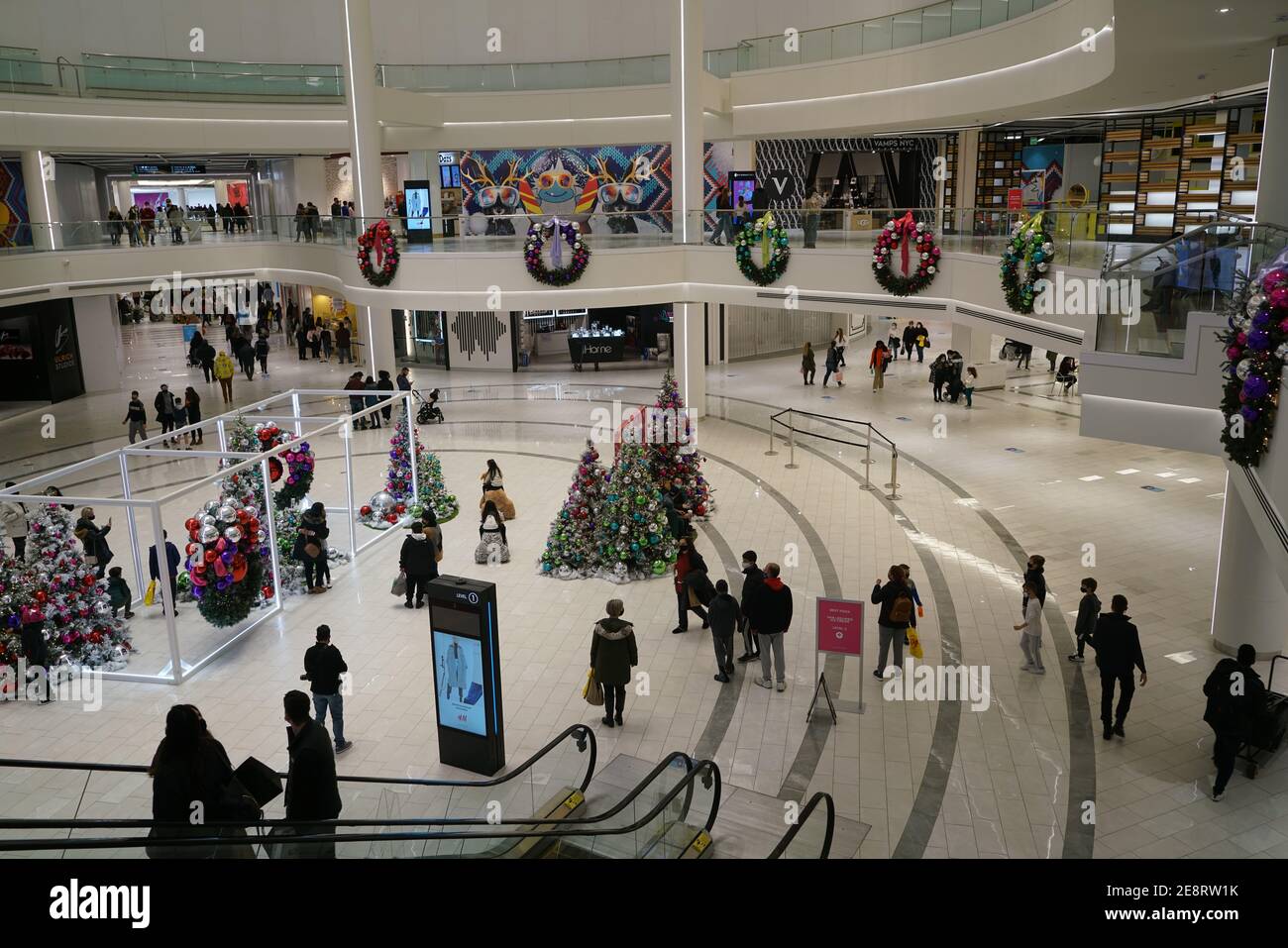 The American Dream Mall, a new mega shopping mall with amusement area in the New York suburbs