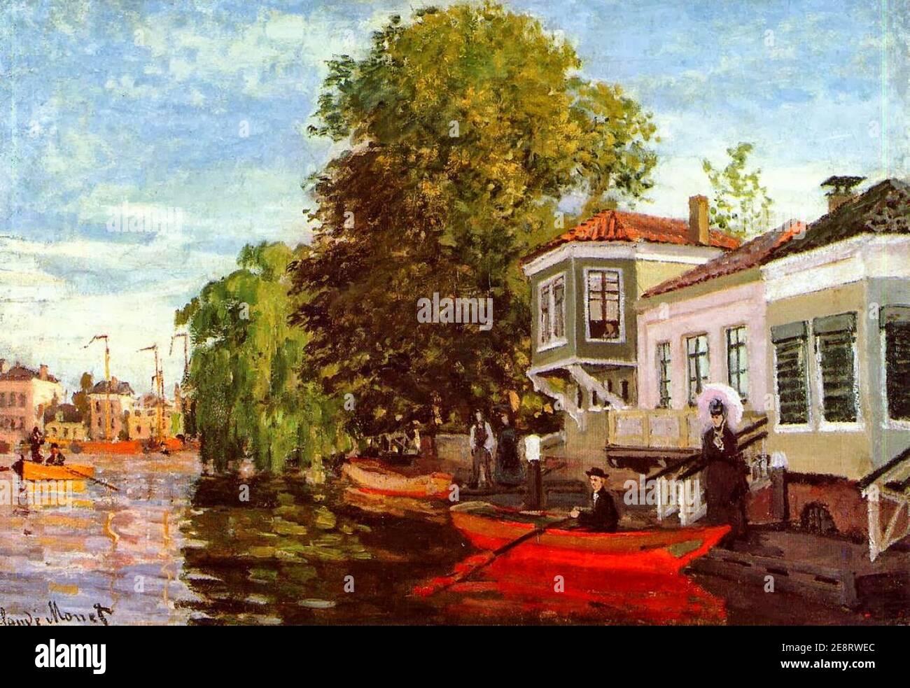 Monet 1871 The Zaan at Zaandam Stock Photo - Alamy