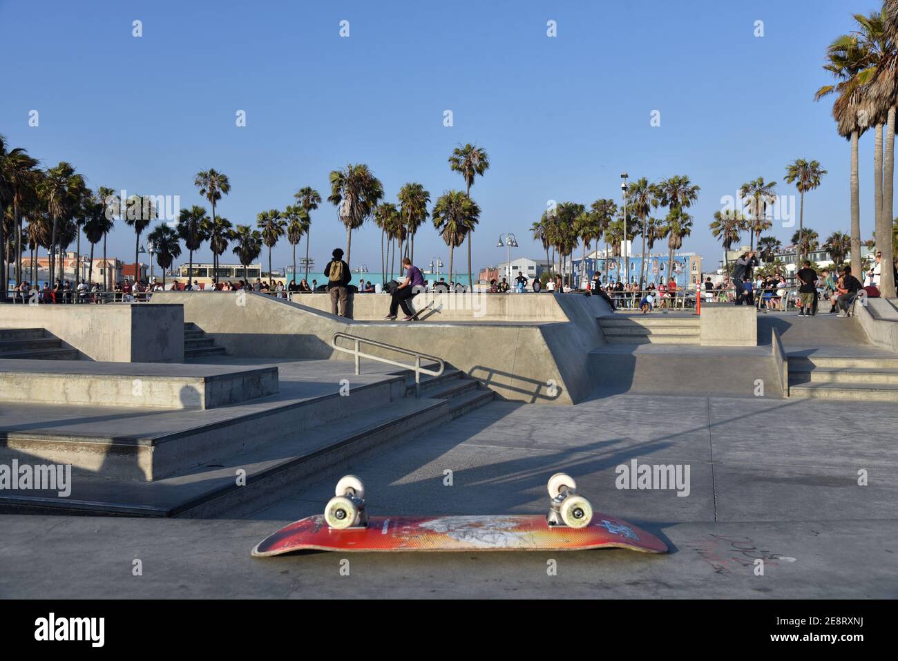 Skateboard park Venice Beach Stock Photo Alamy