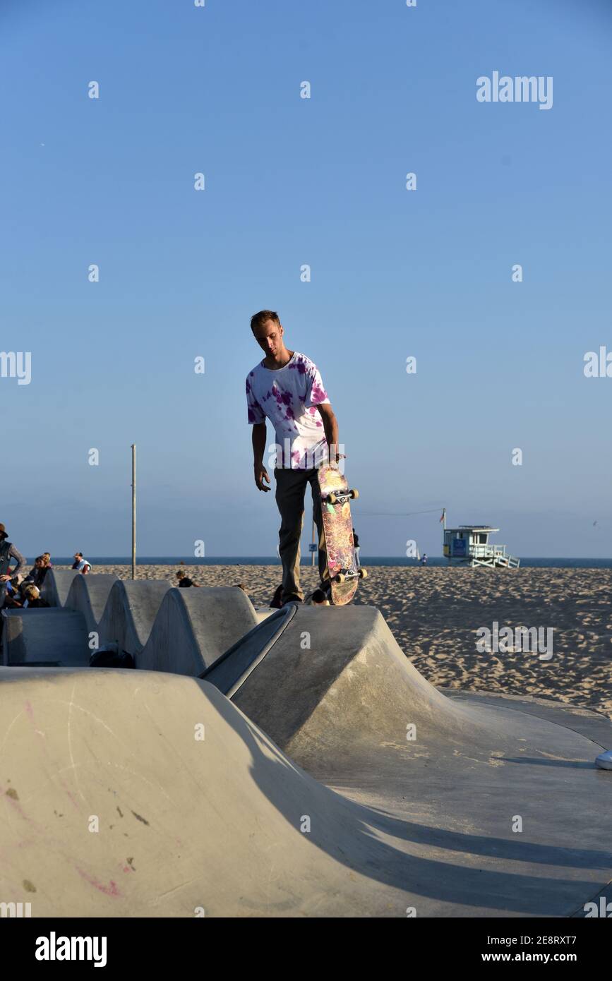 Skateboard park Venice Beach Stock Photo Alamy